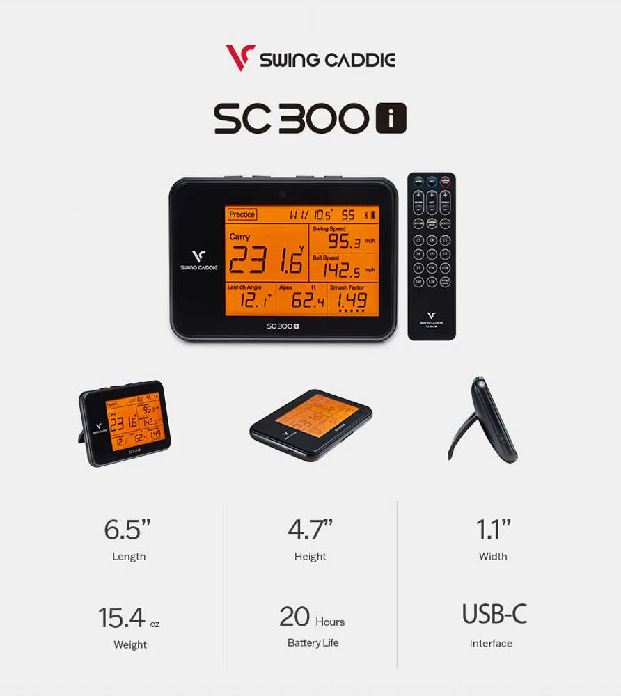 SWING CADDIE SC300i VOICE PORTABLE LAUNCH MONITOR - Image 10